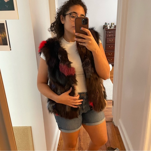 Alice + Olivia winter coat with real fox fur - Picture 12 of 13